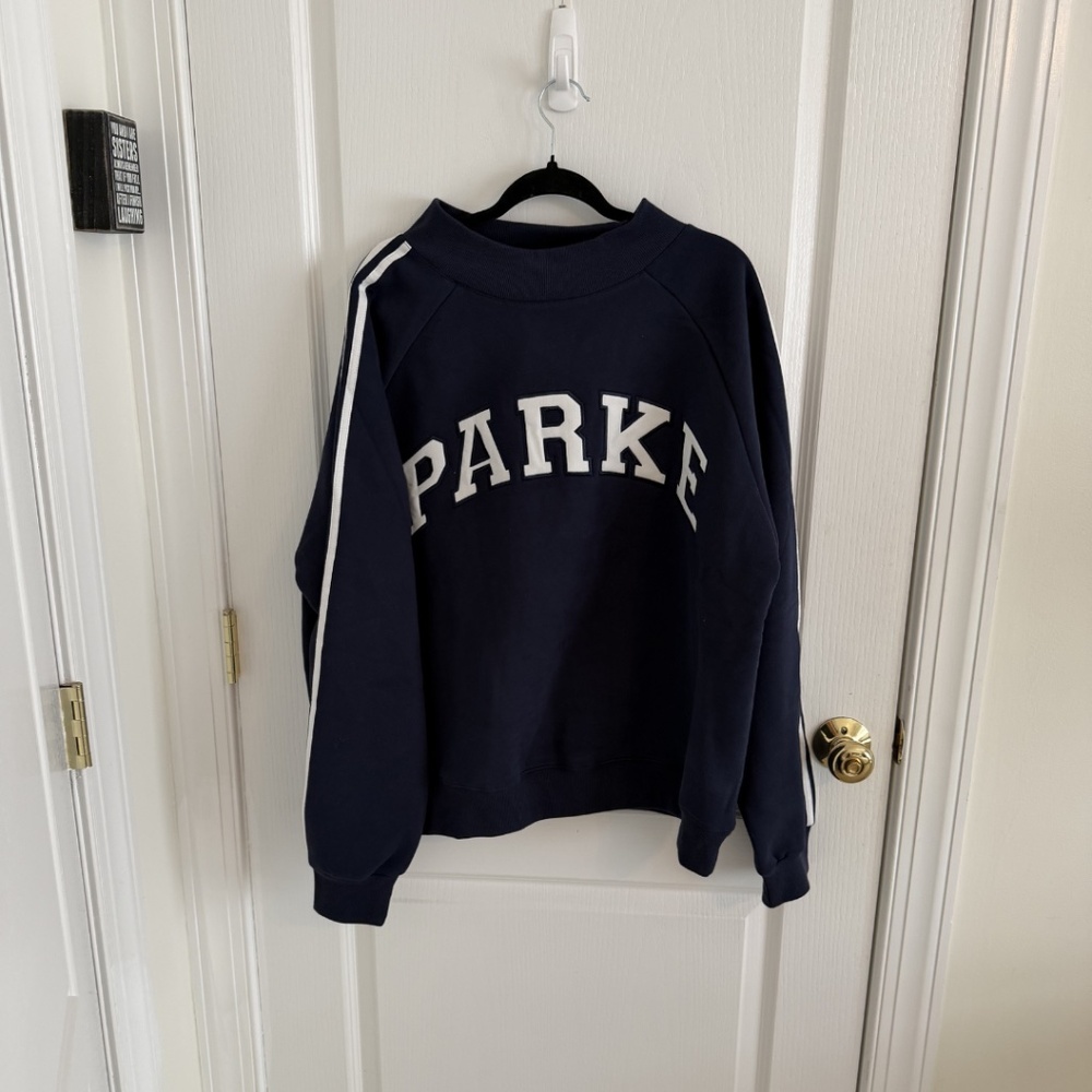 BRAND NEW PARKE Sport Stripe Mockneck L/XL - Picture 4 of 6